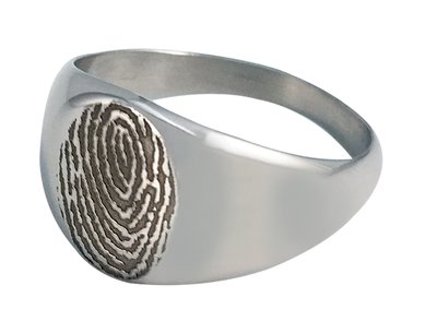 Life Print Stainless Steal Ring (Sizes 5-9.5)