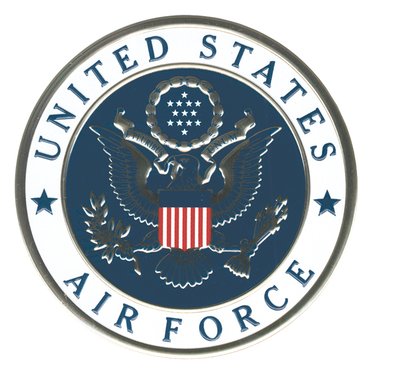 Large 4" Emblem Air Force