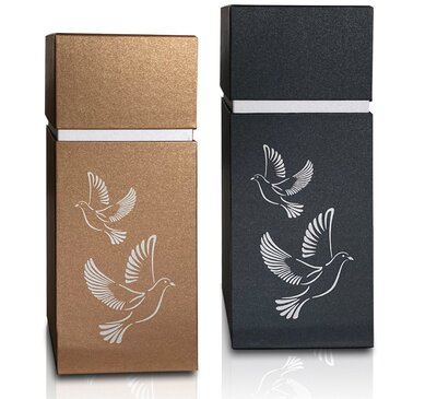 Navy Scatter Box with Doves